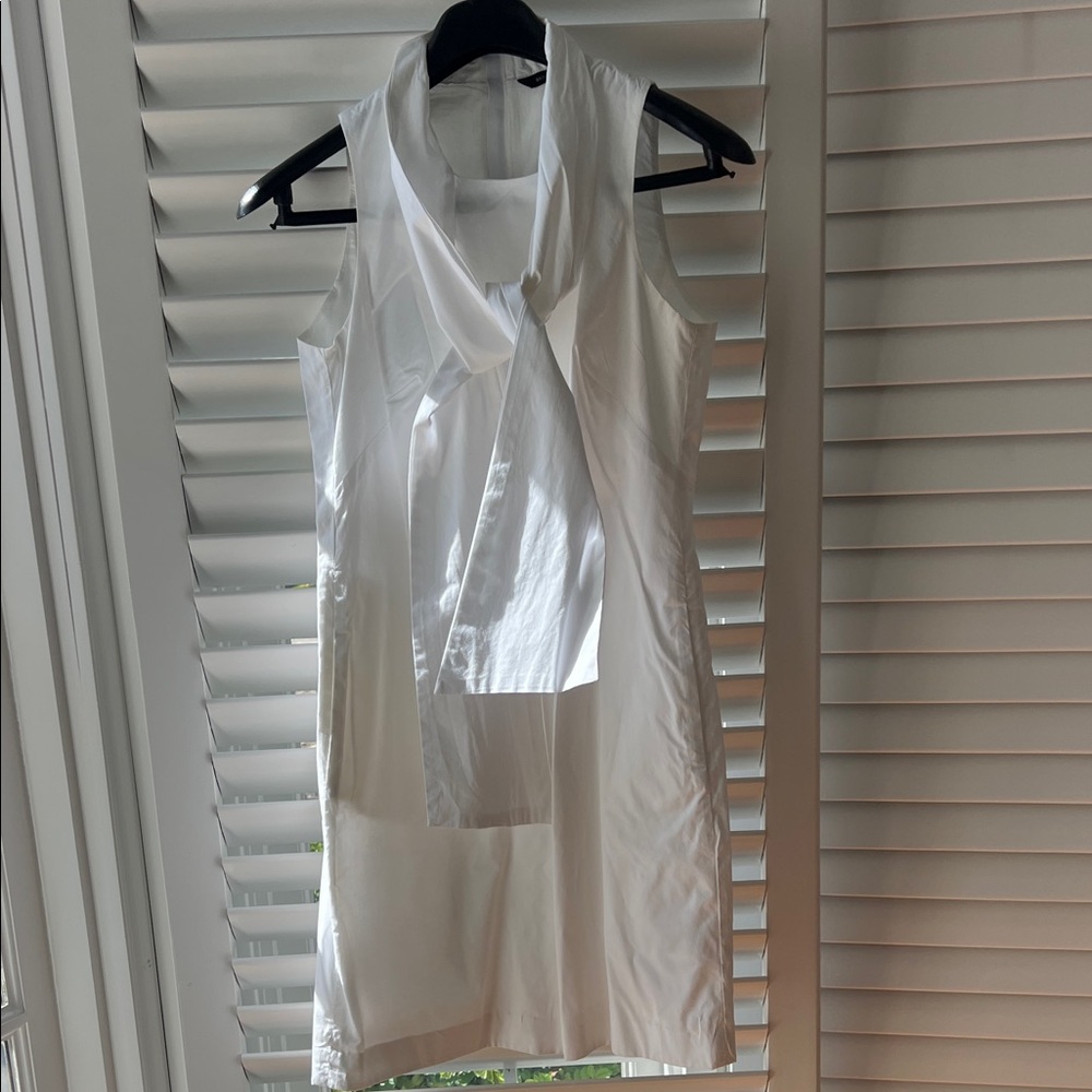 Banana Republic Factory White Sleeveless Dress